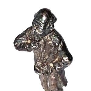 New England Collectors Society Man Smoking a Pipe Silver Plate Bell